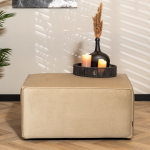 Bronx71 Hocker Memphis velvet - Beige