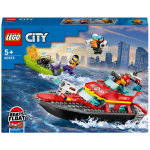 Lego - Juguete De Construcción Lancha De Rescate De Bomberos Y Barco Zodiac Para La Bañera City