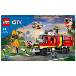 Lego - Juguete De Construcción Unidad Móvil De Control De Incendios Con Camión De Bomberos City