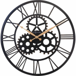 Nextime - - Grote industrial wandklok - 50cm - Stil - Metaal - Noir