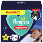 Pampers - Night Pants - Maat 4 - Maandbox - 160 Luierbroekjes