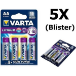 Varta Ultra Lithium Aa Batterijen - 20 Stuks (5 Blisters A 4st)