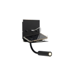 QAZQA Moderne wandlamp USB met flexarm - Duppio - Zwart