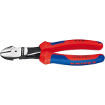 Knipex Kracht-zijsnijtang zwart geatramenteerd met meer-componentengrepen 180 mm