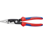 Knipex Elektro installatietang zwart geatramenteerd met meer-componentengrepen 200 mm