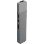 Hyper usb C naar hdmi, ethernet en usb A Docking Station Zilver - Silver