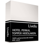 Livello Hoeslaken Topper Perkal Ivoor 90 X 200 Cm - Beige