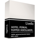 Livello Hoeslaken Topper Perkal Ivoor 90 X 210 Cm - Beige