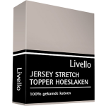 Livello Hoeslaken Topper Jersey Stone 90 X 200/ 210 Cm - Beige