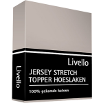 Livello Hoeslaken Topper Jersey Stone 160 X 200/ 210 Cm - Beige