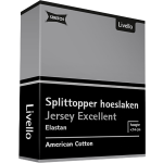 Livello Hoeslaken Splittopper Jersey Excellent Light Grey 140 X 200 Cm - Grijs