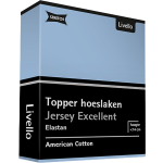 Livello Hoeslaken Topper Jersey Excellent Light Blue 90 X 200 Cm - Blauw