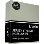 Livello Hoeslaken Jersey Mineral 90 X 200 Cm - Groen