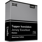 Livello Hoeslaken Topper Jersey Excellent Light Grey 120 X 200 Cm - Grijs