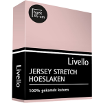 Livello Hoeslaken Jersey Blossom 180 X 220 Cm - Roze