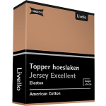 Livello Hoeslaken Topper Jersey Excellent Caramel 140 X 200 Cm - Bruin