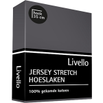 Livello Hoeslaken Jersey Donker 140 X 200 Cm - Grijs