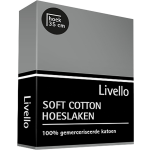Livello Hoeslaken Soft Cotton Grey 90 X 210 Cm - Grijs