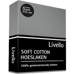 Livello Hoeslaken Soft Cotton Grey 180 X 210 Cm - Grijs