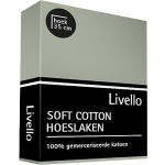 Livello Hoeslaken Soft Cotton Light Green 90 X 200 Cm - Groen