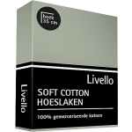 Livello Hoeslaken Soft Cotton Light Green 90 X 210 Cm - Groen