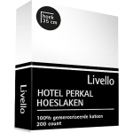 Livello Hotel Hoeslaken Perkal Wit - Egyptisch Katoen 80 X 200 Cm