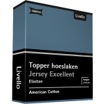Livello Hoeslaken Topper Jersey Excellent Blue 90 X 200 Cm - Blauw
