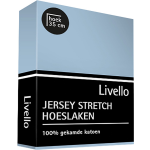 Livello Hoeslaken Jersey Sky 90 X 200 Cm - Blauw