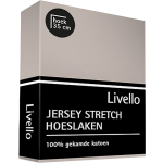 Livello Hoeslaken Jersey Stone 180 X 200 Cm - Beige