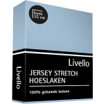 Livello Hoeslaken Jersey Sky 160 X 200 Cm - Blauw