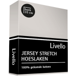 Livello Hoeslaken Jersey Licht 90 X 220 Cm - Grijs