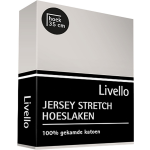 Livello Hoeslaken Jersey Licht 90 X 200 Cm - Grijs