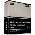 Livello Hoeslaken Splittopper Jersey Excellent Stone 180 X 200 Cm - Beige