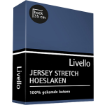 Livello Hoeslaken Jersey Denim 90 X 200 Cm - Blauw