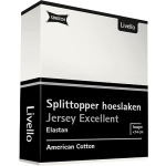 Livello Hoeslaken Splittopper Jersey Excellent Offwhite 180 X 200 Cm - Beige