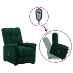 Vidaxl Sta-opstoel Verstelbaar Stof Donker - Groen