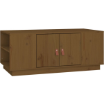 Vidaxl Salontafel 100x50x41 Cm Massief Grenenhout Honing - Bruin