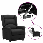 Vidaxl Sta-opstoel Verstelbaar Stof - Zwart