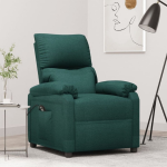 Vidaxl Sta-opstoel Verstelbaar Stof Donker - Groen
