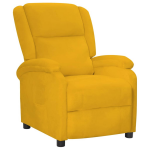 Vidaxl Fauteuil Verstelbaar Fluweel - Geel