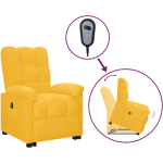 Vidaxl Sta-op-stoel Verstelbaar Stof - Geel