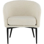 Fluffy Fauteuil Teddy Wit.