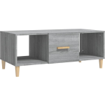 Vidaxl Salontafel 102x50x40 Cm Bewerkt Hout Sonoma Eikenkleurig - Gris