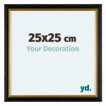 Your Decoration Lincoln Houten Fotolijst 25x25cm Zwart Goud