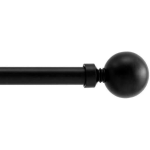Acaza Acaza Lange Gordijnroede - Uitschuifbare Gordijn Rail - Stang Van 90 - 170 Cm - Zwart - Zwart
