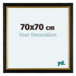 Your Decoration Lincoln Houten Fotolijst 70x70cm Zwart Goud