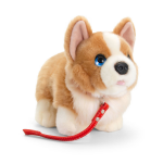 Keel Toys Pluche Knuffel Dier Corgi Hond Aan Lijn 30 Cm - Knuffel Huisdieren