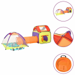 Vidaxl Kinderspeeltent Met 250 Ballen 338x123x111 Cm Meerkleurig