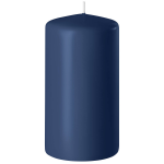 Enlightening Candles 1x Donkere Cilinderkaars/stompkaars 6 X 15 Cm 58 Branduren - Stompkaarsen - Blauw