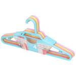 Forte Plastics 4x Kinder Kledinghangers - Pastel - 27 Cm - Kunststof - Kledinghangers